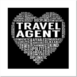 Travel Agent Heart Posters and Art